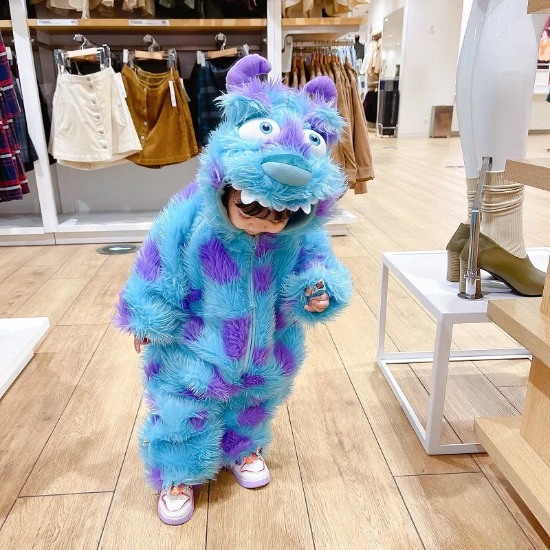Cute Animal Baby Jumpsuit With Hooded Zipper ehdealscanada