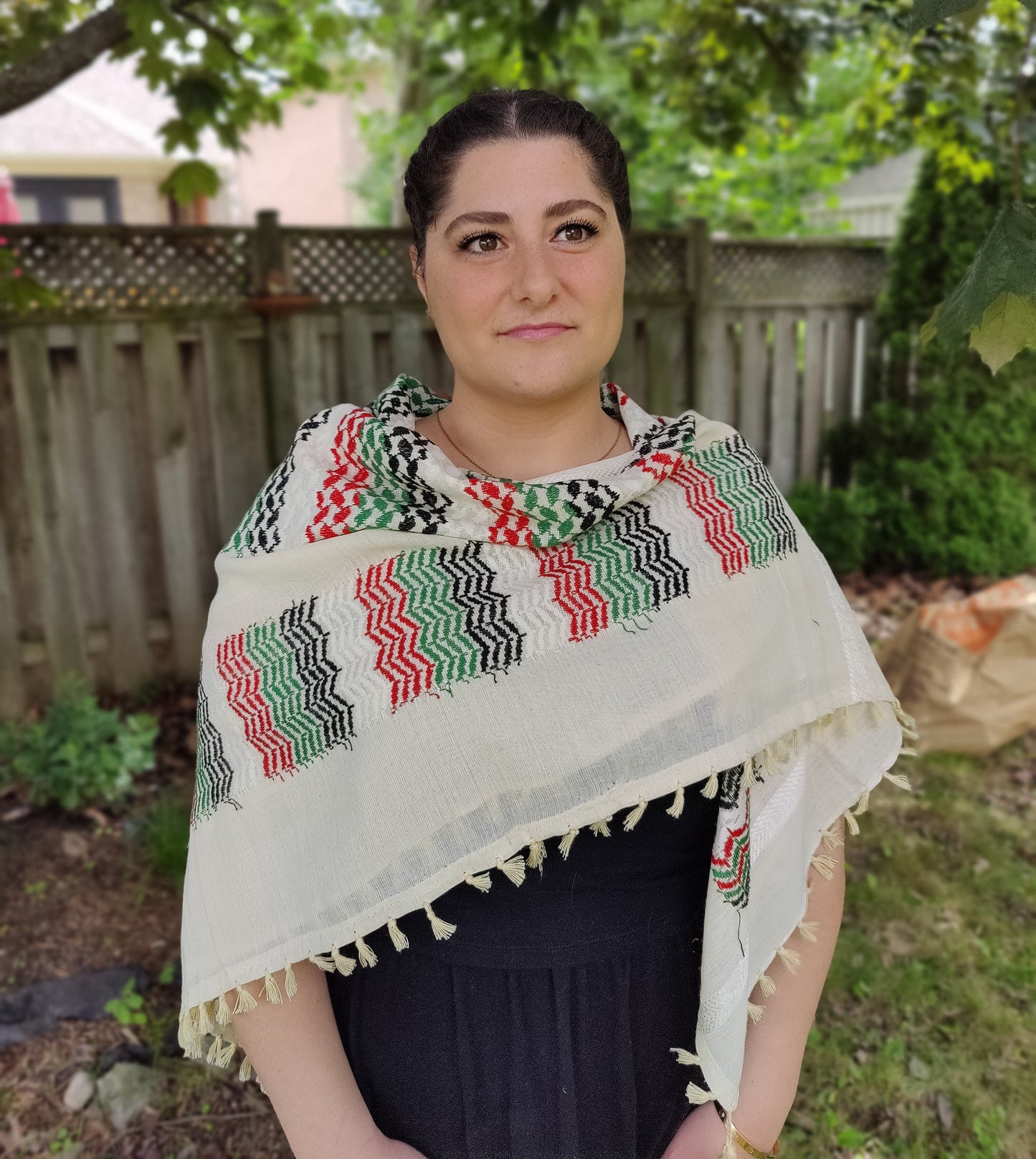 Beige Kufiya (Keffiyeh) | Kashmir
