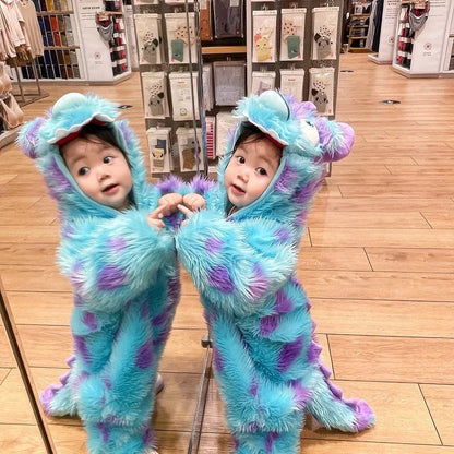 Cute Animal Baby Jumpsuit With Hooded Zipper ehdealscanada