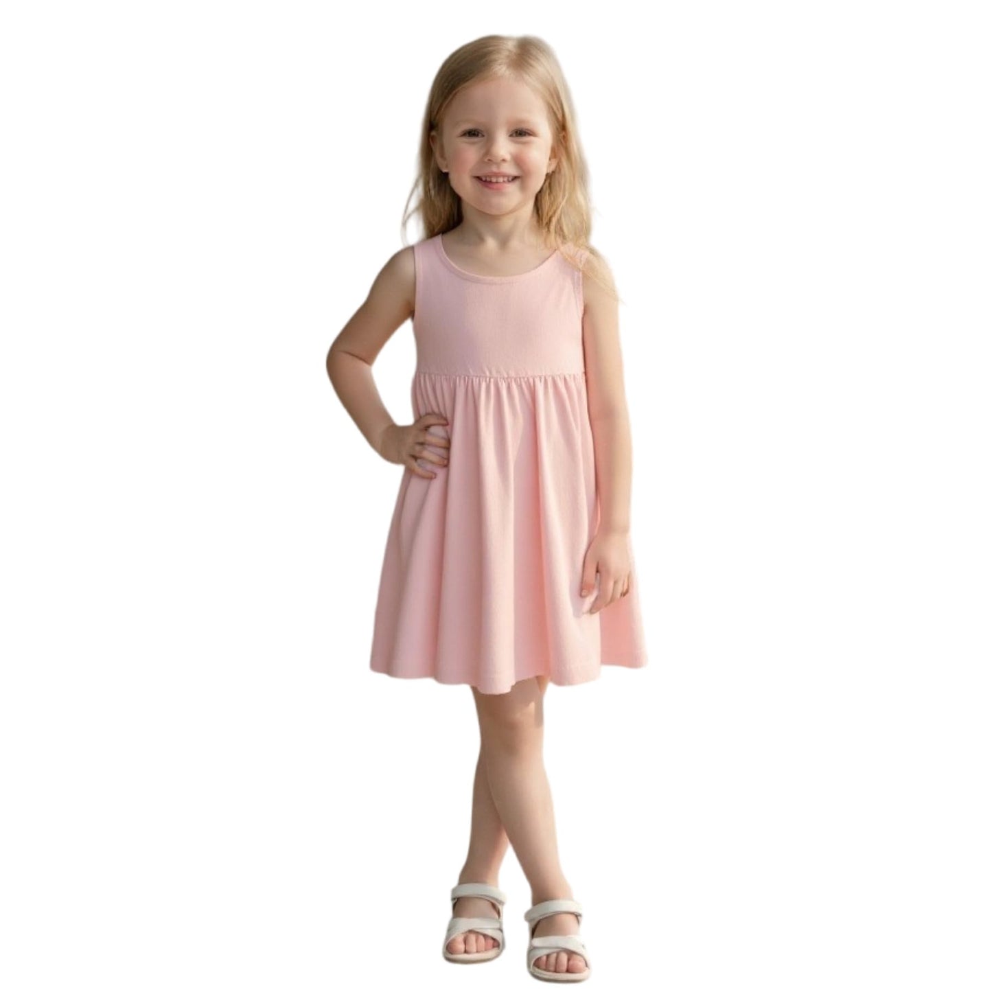 Girls Dress, Toddler Summer Short Sleeve Cotton Casual Easter Dresses Clothes 18M-7Y