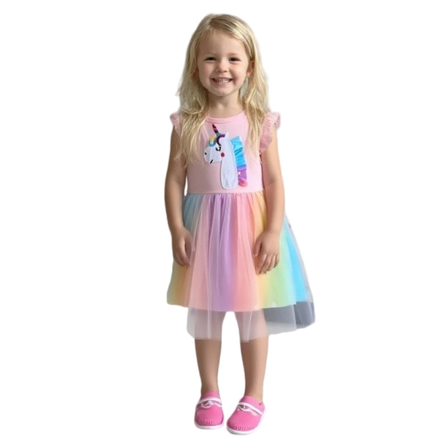 Girls Dress, Toddler Summer Short Sleeve Cotton Casual Easter Dresses Clothes 18M-7Y