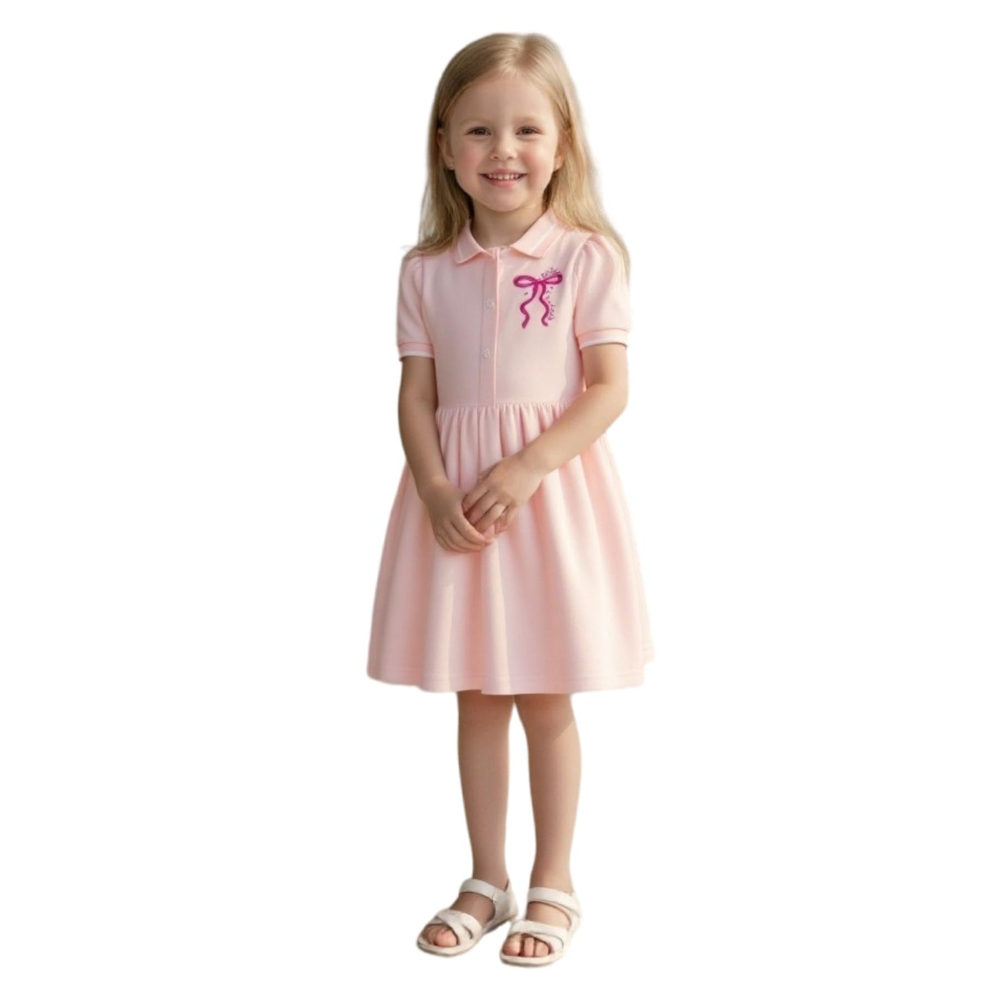 Girls Dress, Toddler Summer Short Sleeve Cotton Casual Easter Dresses Clothes 18M-7Y