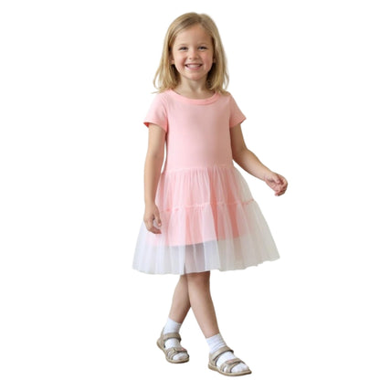 Girls Dress, Toddler Summer Short Sleeve Cotton Casual Easter Dresses Clothes 18M-7Y