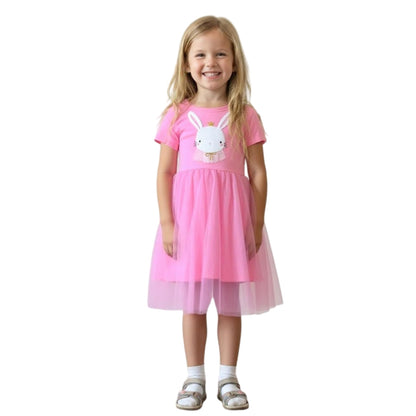 Girls Dress, Toddler Summer Short Sleeve Cotton Casual Easter Dresses Clothes 18M-7Y