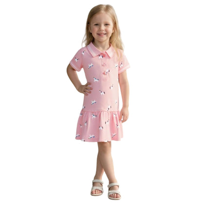 Girls Dress, Toddler Summer Short Sleeve Cotton Casual Easter Dresses Clothes 18M-7Y