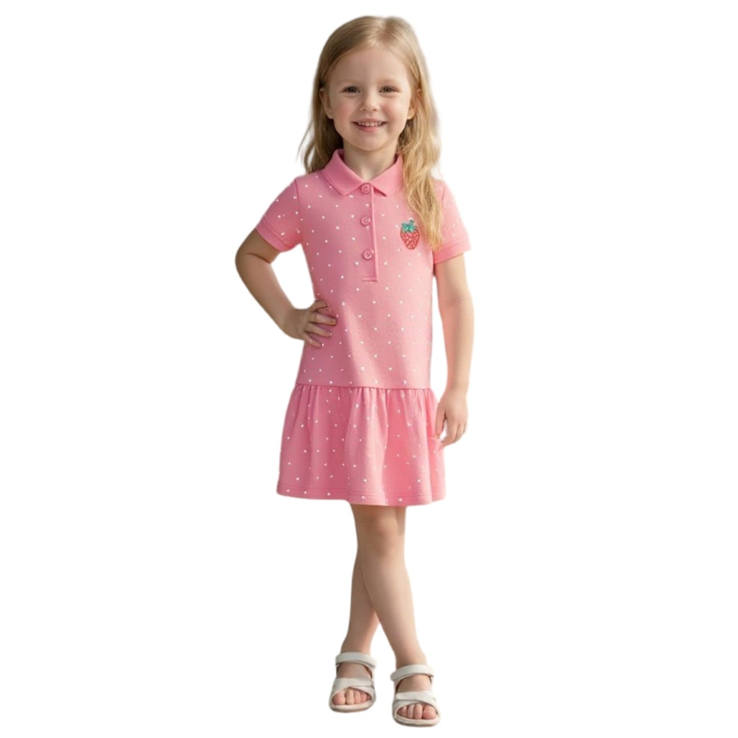 Girls Dress, Toddler Summer Short Sleeve Cotton Casual Easter Dresses Clothes 18M-7Y