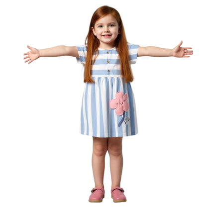 Girls Dress, Toddler Summer Short Sleeve Cotton Casual Easter Dresses Clothes 18M-7Y