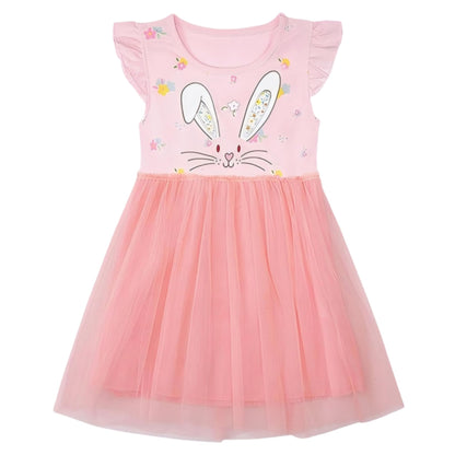 Girls Dress, Toddler Summer Short Sleeve Cotton Casual Easter Dresses Clothes 18M-7Y