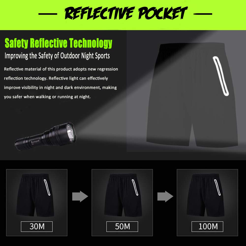 Men's Sports Running Set (Pack of 4 or 5) Athletic Shirt+Short/Compression Shirt+Pants with Coat Tracksuit Gym Suits