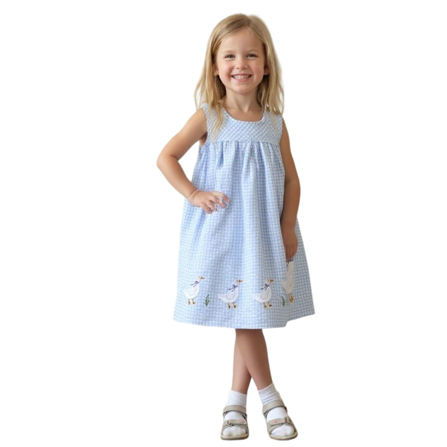 Girls Dress, Toddler Summer Short Sleeve Cotton Casual Easter Dresses Clothes 18M-7Y