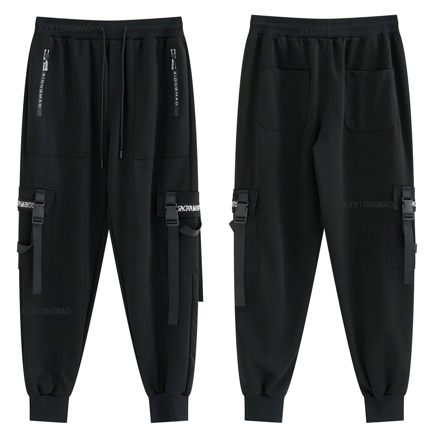 XYXIONGMAO Men's Jogger Pants Techwear Hip Hop Harem Pants Streetwear Tactical Track Pants