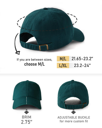 FURTALK Cotton Low Profile Baseball Cap Hat for Men Women Adjustable Dad Hat Four Seasons Classic
