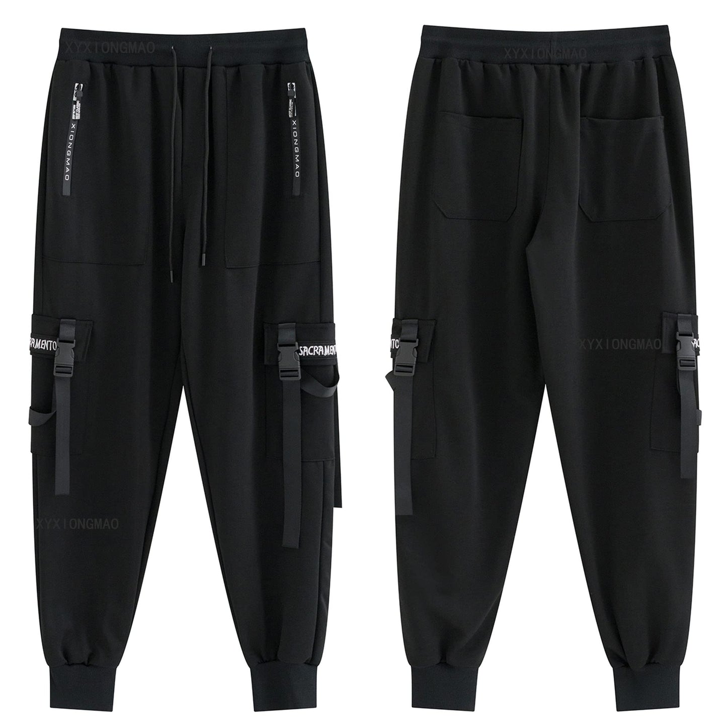 XYXIONGMAO Men's Jogger Pants Techwear Hip Hop Harem Pants Streetwear Tactical Track Pants
