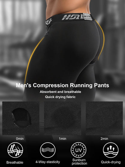 Men's Sports Running Set (Pack of 4 or 5) Athletic Shirt+Short/Compression Shirt+Pants with Coat Tracksuit Gym Suits