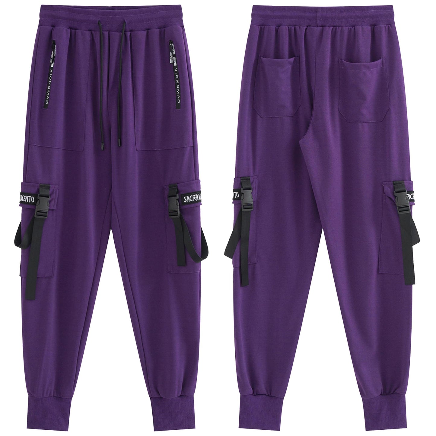 XYXIONGMAO Men's Jogger Pants Techwear Hip Hop Harem Pants Streetwear Tactical Track Pants