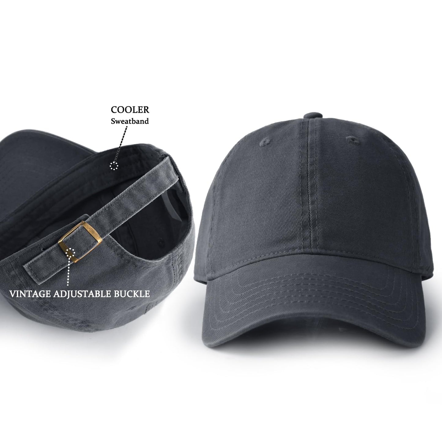 FURTALK Cotton Low Profile Baseball Cap Hat for Men Women Adjustable Dad Hat Four Seasons Classic