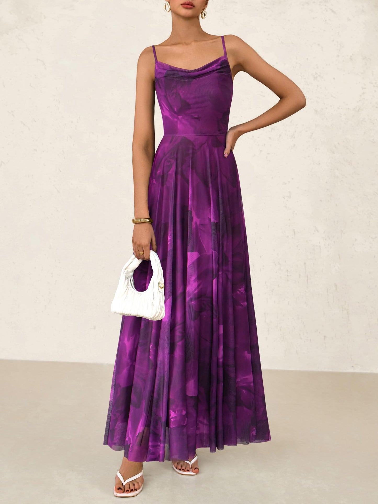 BTFBM Women Summer Floral Maxi Dresses Elegant Spaghetti Strap Dress Printed Party Dress Beach Long Dresses