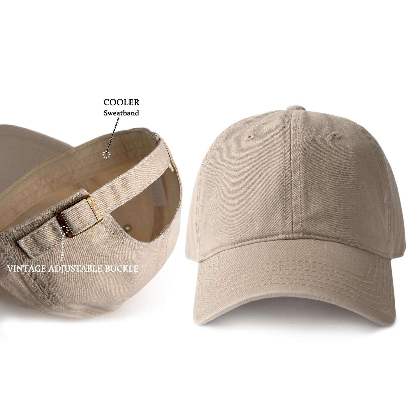 FURTALK Cotton Low Profile Baseball Cap Hat for Men Women Adjustable Dad Hat Four Seasons Classic