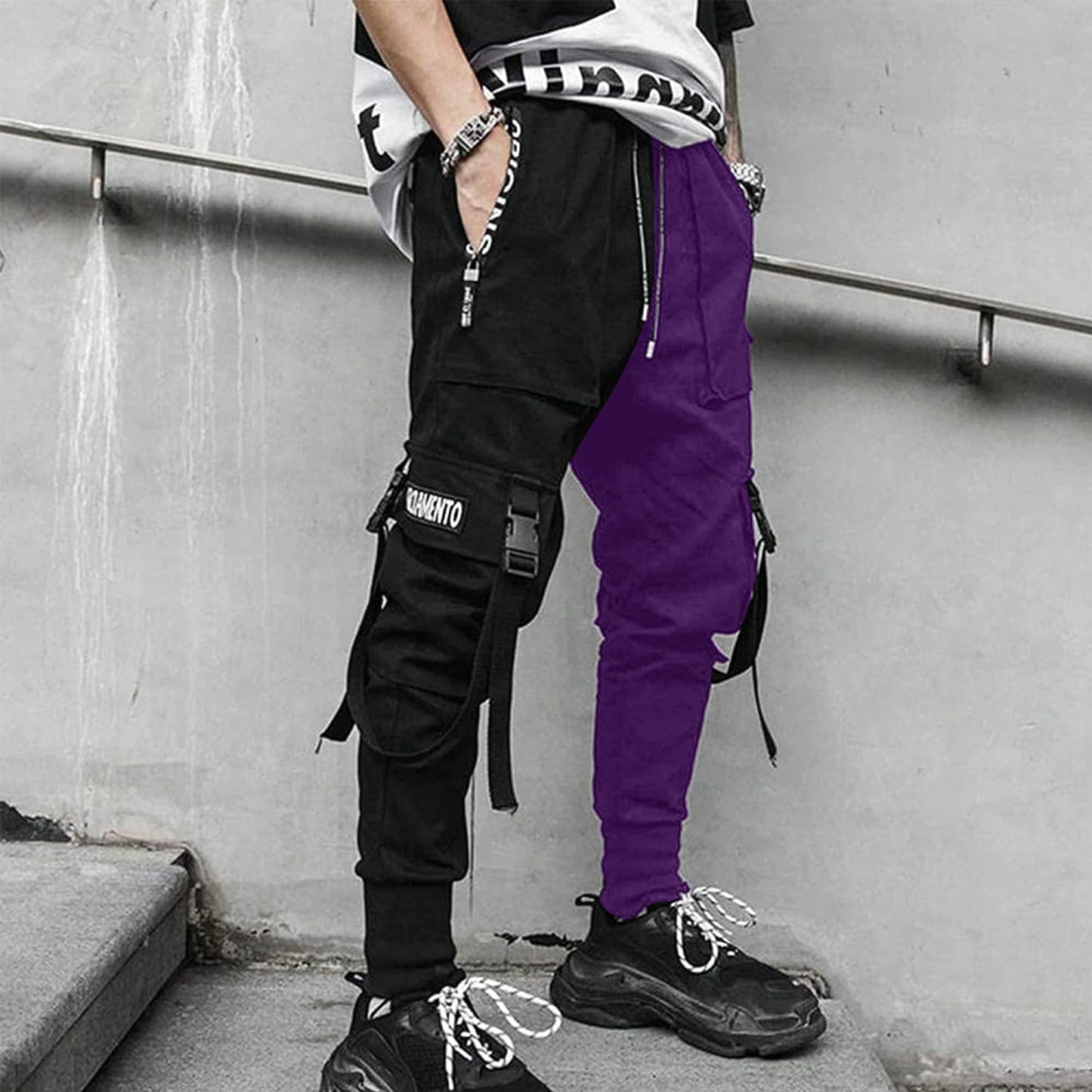 XYXIONGMAO Men's Jogger Pants Techwear Hip Hop Harem Pants Streetwear Tactical Track Pants
