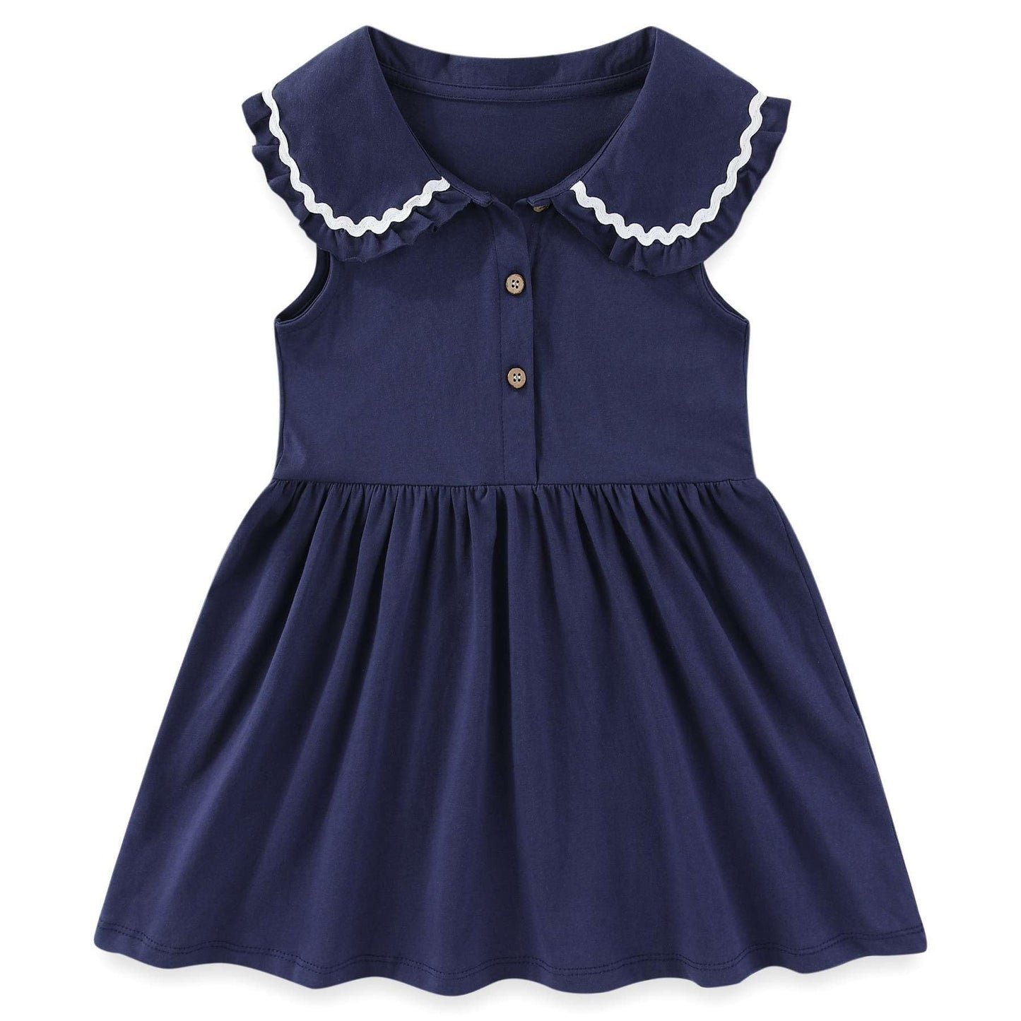 Girls Dress, Toddler Summer Short Sleeve Cotton Casual Easter Dresses Clothes 18M-7Y
