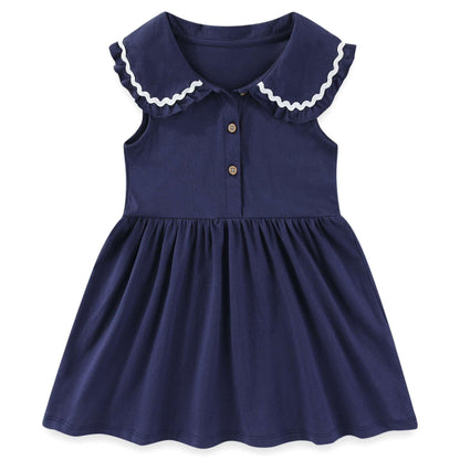 Girls Dress, Toddler Summer Short Sleeve Cotton Casual Easter Dresses Clothes 18M-7Y