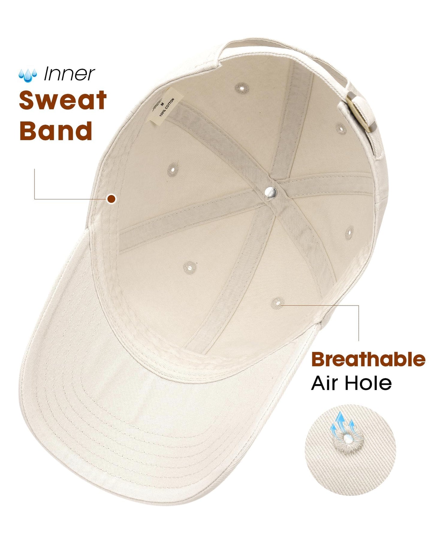 FURTALK Cotton Low Profile Baseball Cap Hat for Men Women Adjustable Dad Hat Four Seasons Classic