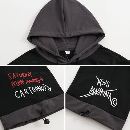 XYXIONGMAO Techwear Shirt Japanese Streetwear Hip Hop Shirts Men Graphic T Alphabet Design Workwear Gothic Hoodie