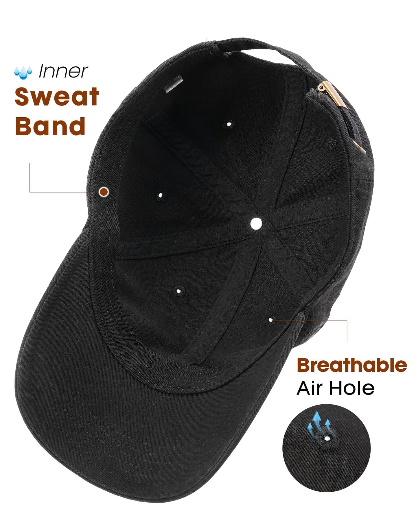 FURTALK Cotton Low Profile Baseball Cap Hat for Men Women Adjustable Dad Hat Four Seasons Classic