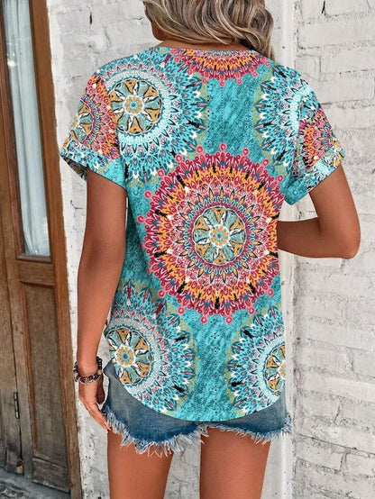 Womens Tops Eyelet Embroidery Summer Spring Crewneck Curved Hem 2025 Casual Cap Short Sleeve Tunic Trendy T Shirts