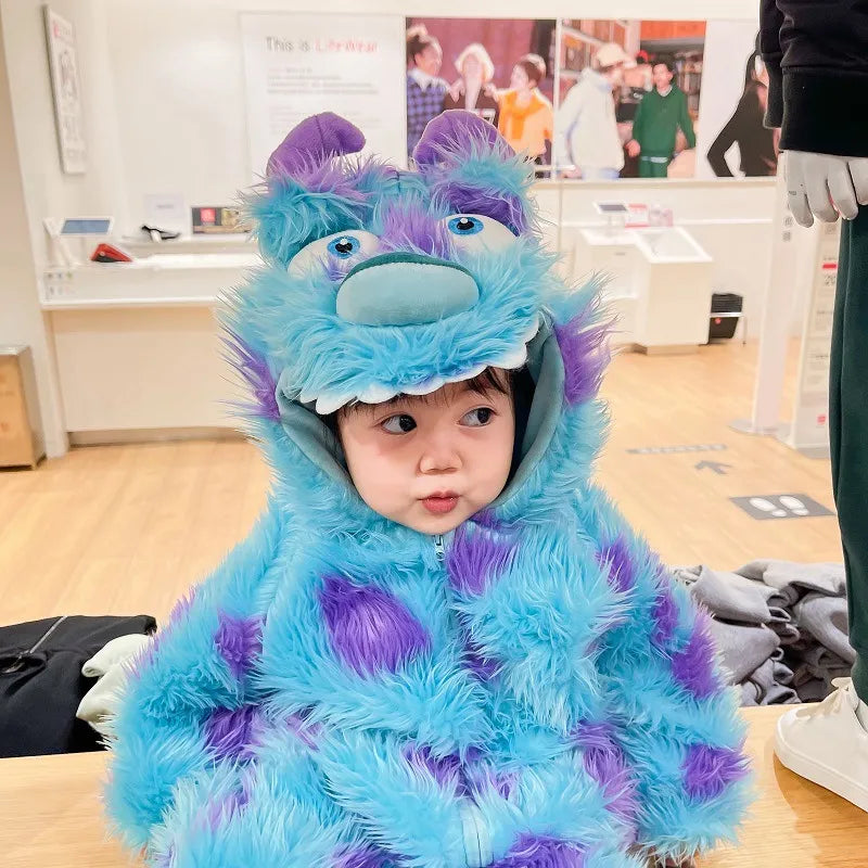 Cute Animal Baby Jumpsuit With Hooded Zipper ehdealscanada