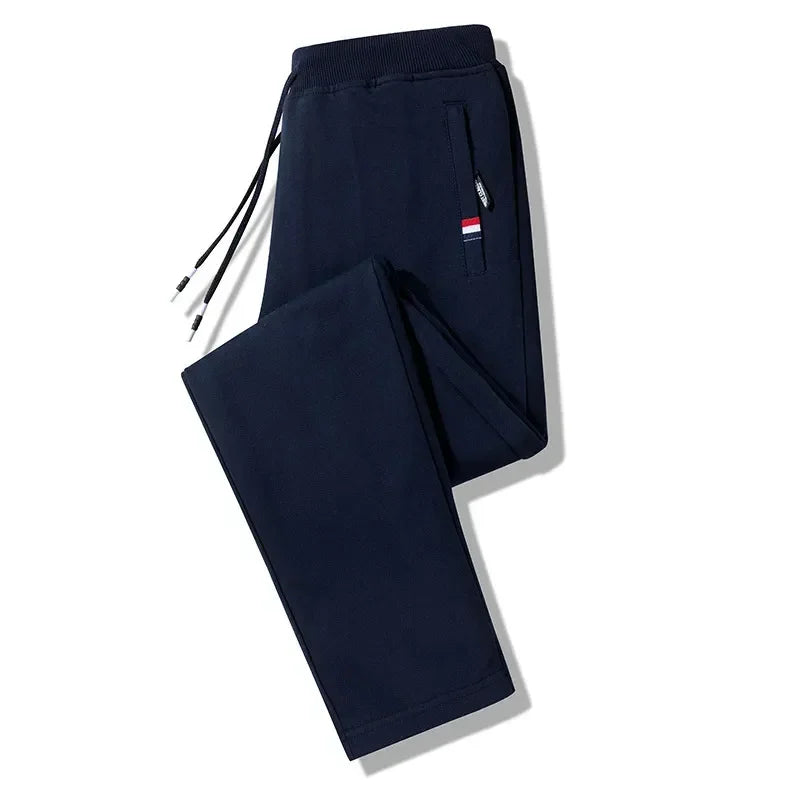Spring Pants Men Fitness Sportswear Tracksuit Elastic Waist Sweatpants Cotton Trousers Loose Gyms Jogger Track Pants Mens M- 8XL
