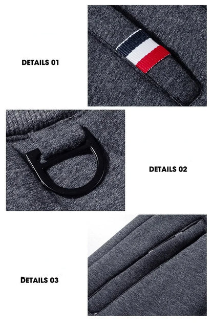 Spring Pants Men Fitness Sportswear Tracksuit Elastic Waist Sweatpants Cotton Trousers Loose Gyms Jogger Track Pants Mens M- 8XL