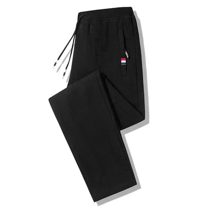 Spring Pants Men Fitness Sportswear Tracksuit Elastic Waist Sweatpants Cotton Trousers Loose Gyms Jogger Track Pants Mens M- 8XL
