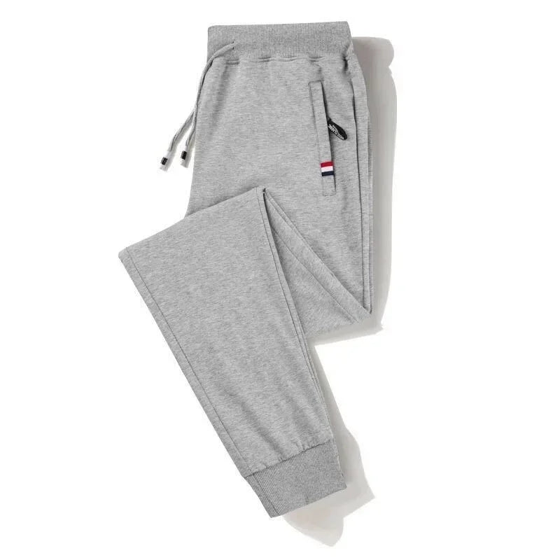 Spring Pants Men Fitness Sportswear Tracksuit Elastic Waist Sweatpants Cotton Trousers Loose Gyms Jogger Track Pants Mens M- 8XL