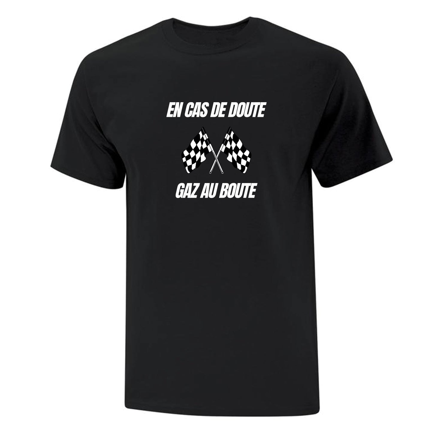 T-shirt "Gaz au boute" imprimé